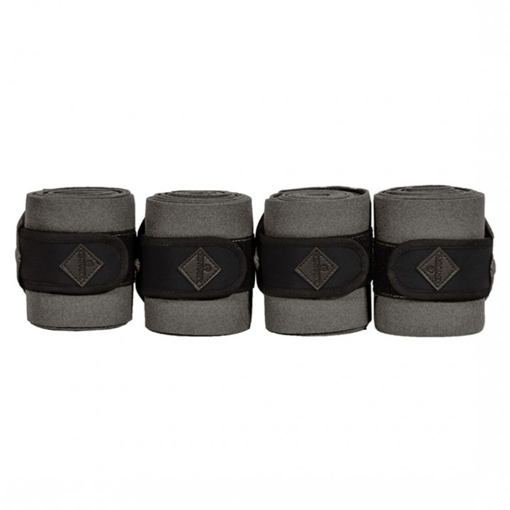 Bandasjer Polar Fleece Show Vegan Wool Grå i gruppen Hesteutstyr / Belegg & Bandasjer / Bandasjer hos Equinest (42120GR)