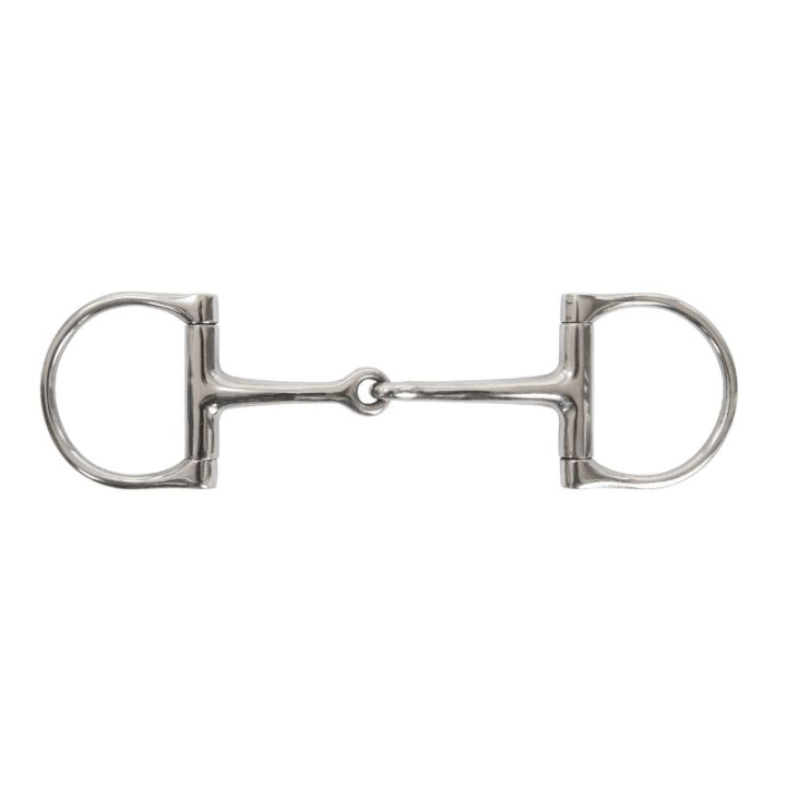 Todelt D-Ringbitt Stainless Steel i gruppen Hesteutstyr / Bitt / Trinsebitt hos Equinest (423295_r)