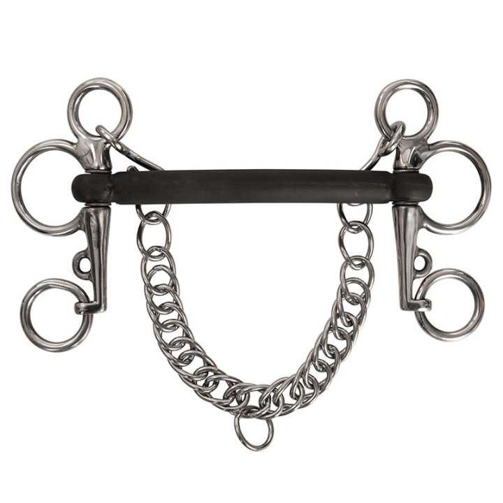 Rett Babypelham Gummi i gruppen Hesteutstyr / Bitt / Pelham hos Equinest (423810_r)