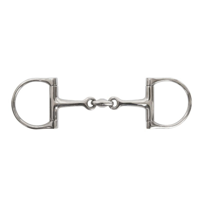 Tredelt D-Ringbitt Stainless Steel i gruppen Hesteutstyr / Bitt / Trinsebitt hos Equinest (424295_r)