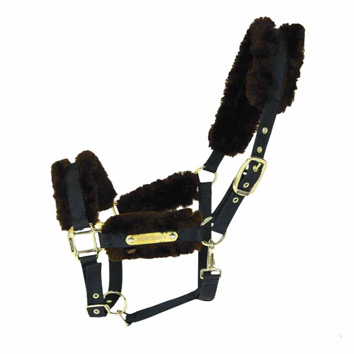 Nylongrime Sheepskin Brun i gruppen Hesteutstyr / Grimer / Stoff- & Nylongrimer hos Equinest (42504Br_r)