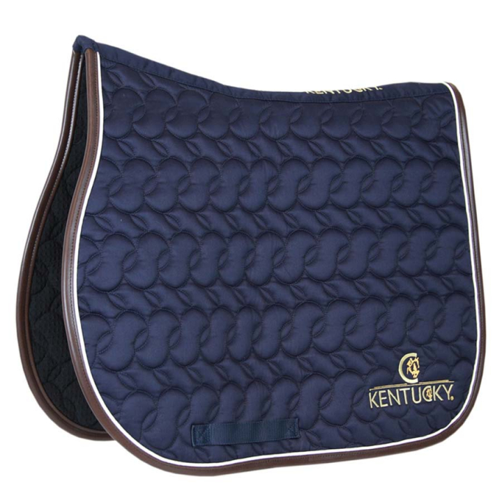 Sjabrak Absorb Logo Marineblå/Hvit/Brun i gruppen Hesteutstyr / Sjabraker / Allround & Sprangsjabraker hos Equinest (42506030205NWB_r)