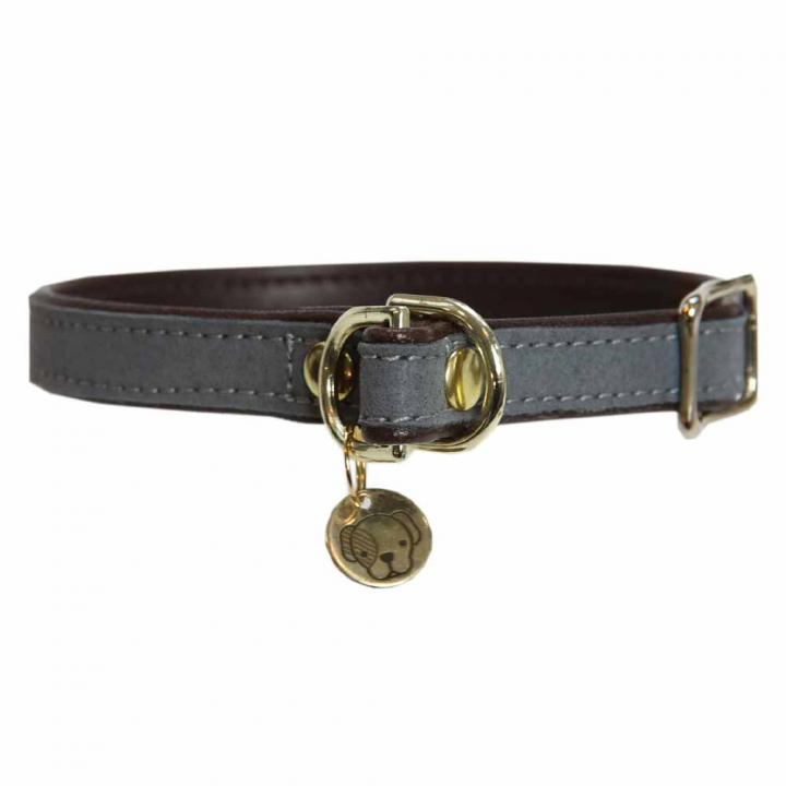 Hundehalsbånd Loop Grå i gruppen Hund / Hundehalsbånd & Sele hos Equinest (42520Gr_r)