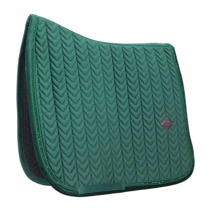 Dressursjabrak Velvet Pearls Grønn i gruppen Hesteutstyr / Sjabraker / Dressursjabraker hos Equinest (42590DrGn_r)