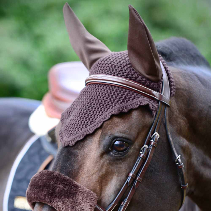 Ørehette Brun i gruppen Hesteutstyr / Ørehetter hos Equinest (4260505FBR_r)