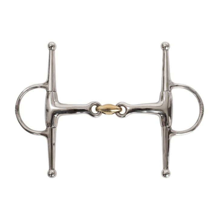 Fullsjekkbitt Tredelt Curved i gruppen Hesteutstyr / Bitt / Fullsjekkbitt hos Equinest (426105_r)