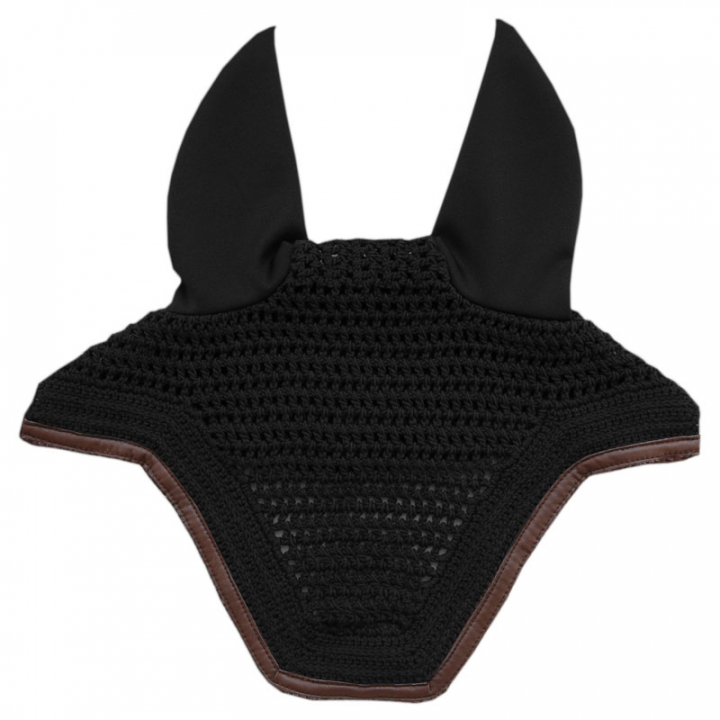 Ørehette Wellington Leather Soundless Svart i gruppen Hesteutstyr / Ørehetter hos Equinest (4261301FBA_r)