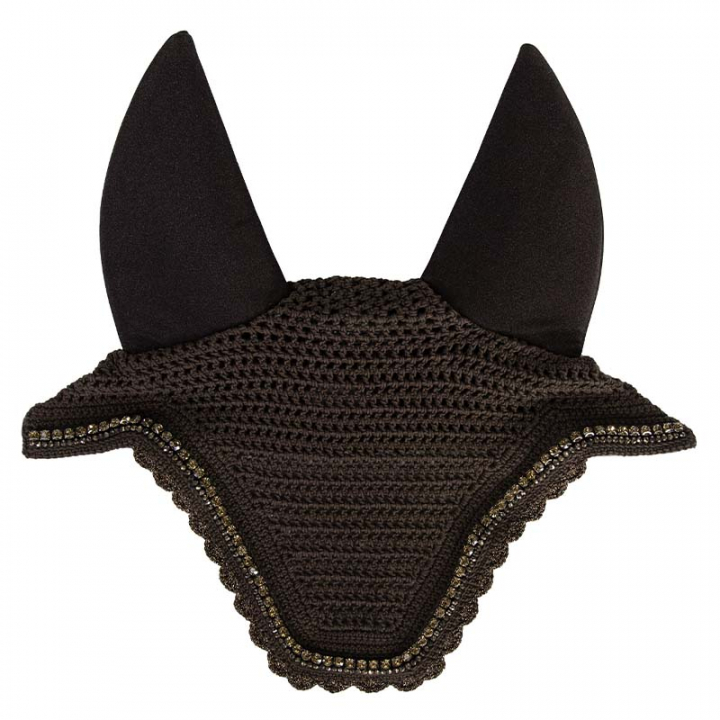 Ørehette Wellington Stone & Pearl Soundless Mørkebrun i gruppen Hesteutstyr / Ørehetter hos Equinest (4261508BR)