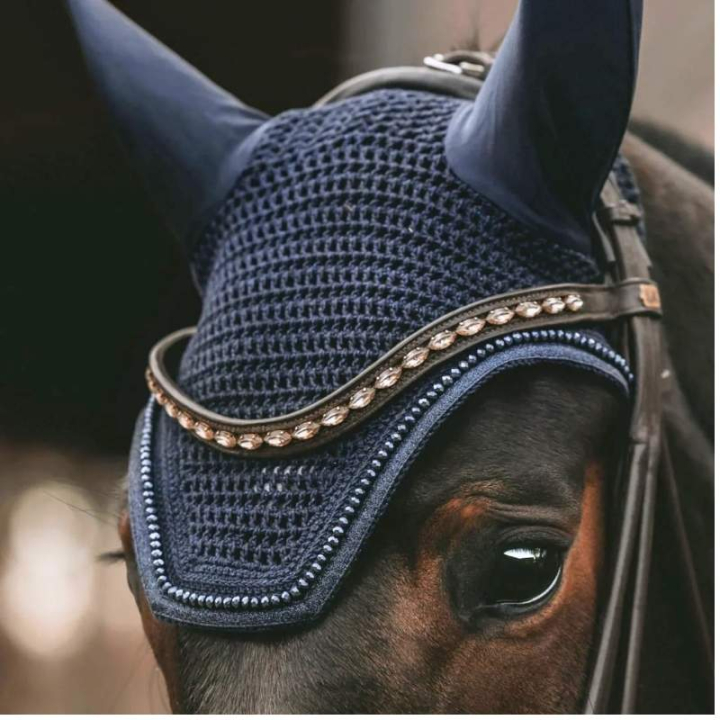 Ørehette Wellington Glitter Marineblå i gruppen Hesteutstyr / Ørehetter hos Equinest (4261833FDNA_r)