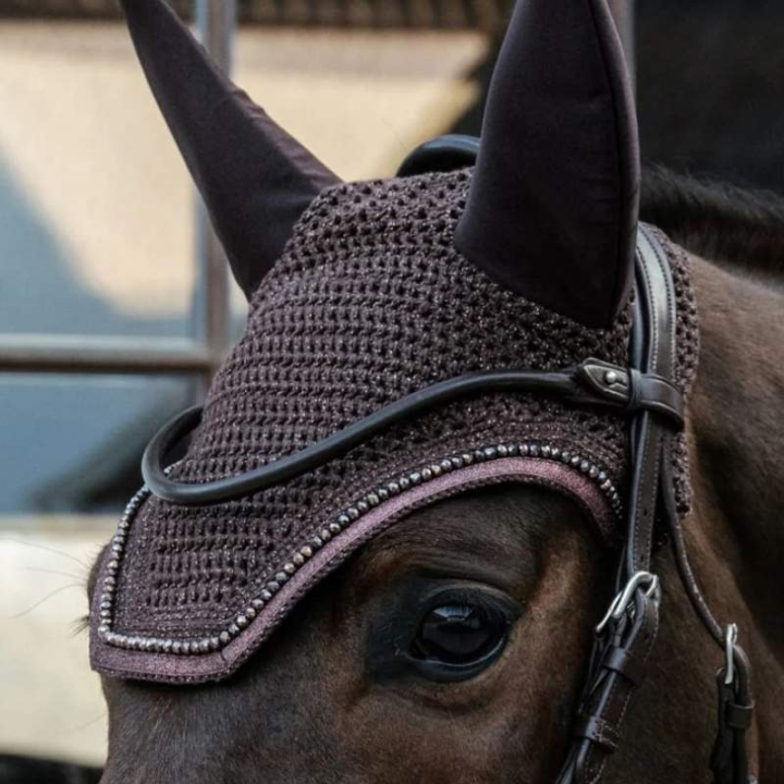 Ørehette Wellington Glitter Soundless Brun i gruppen Hesteutstyr / Ørehetter hos Equinest (4261905FBR_r)