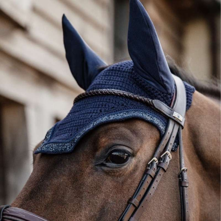 Ørehette Wellington Glitter Stone Marineblå i gruppen Hesteutstyr / Ørehetter hos Equinest (4262433FDNA_r)