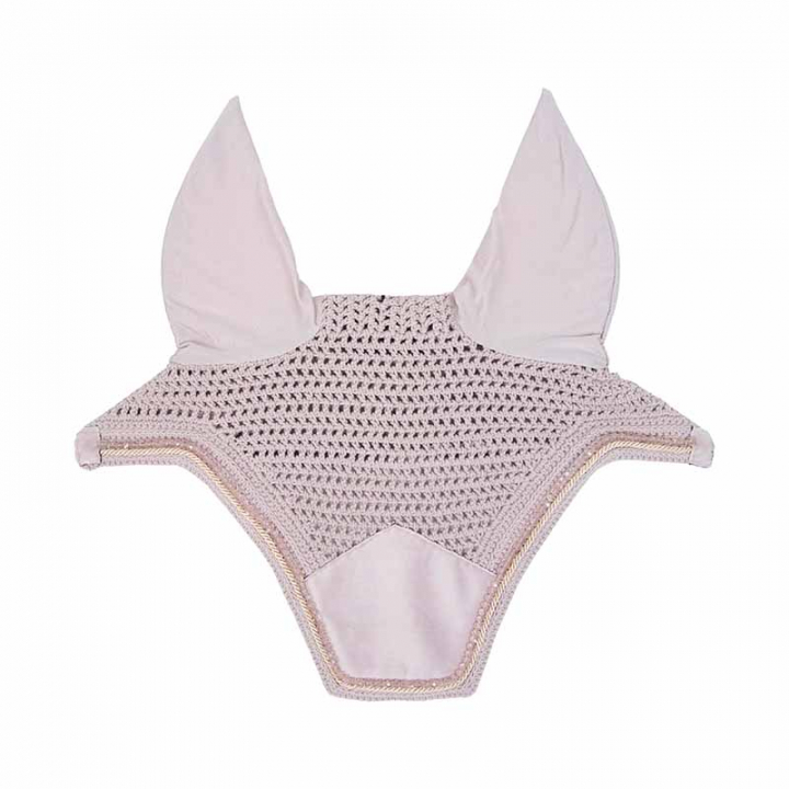 Ørehette Wellington Velvet Pearls Rosa i gruppen Hesteutstyr / Ørehetter hos Equinest (42629Rs_r)