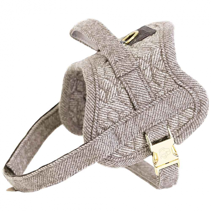 Hundesele Wool Beige i gruppen Hund / Hundehalsbånd & Sele hos Equinest (42638Be_r)