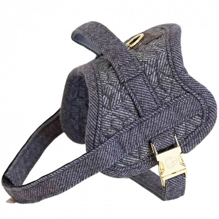 Hundesele Wool Grå i gruppen Hund / Hundehalsbånd & Sele hos Equinest (42638Gr_r)