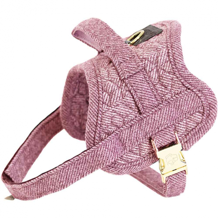 Hundesele Wool Rosa i gruppen Hund / Hundehalsbånd & Sele hos Equinest (42638Rs_r)