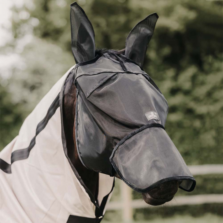 Fluemaske Classic med ører og nese Svart i gruppen Fluebeskyttelse / Fluemasker hos Equinest (42644BA)