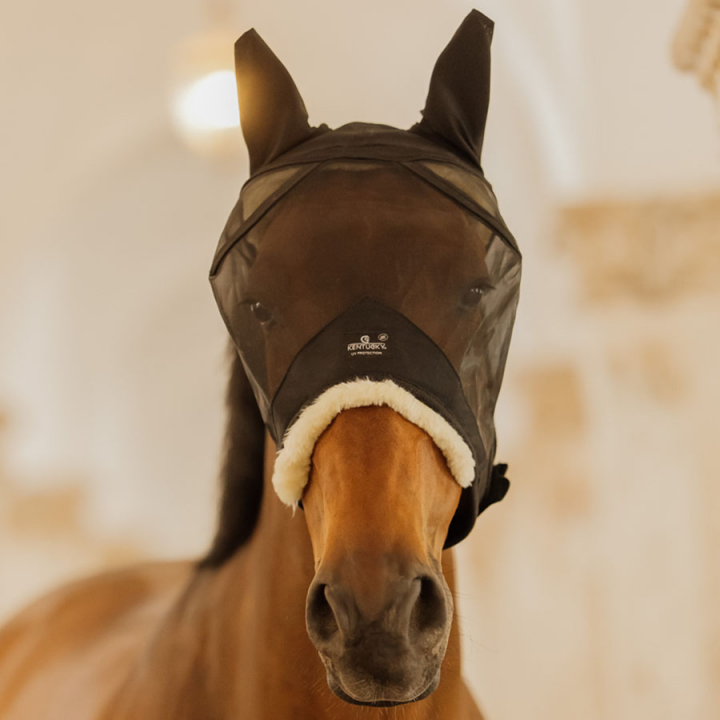 Fluemaske med ører Skin Friendly Svart i gruppen Fluebeskyttelse / Fluemasker hos Equinest (4266401COBBA_r)