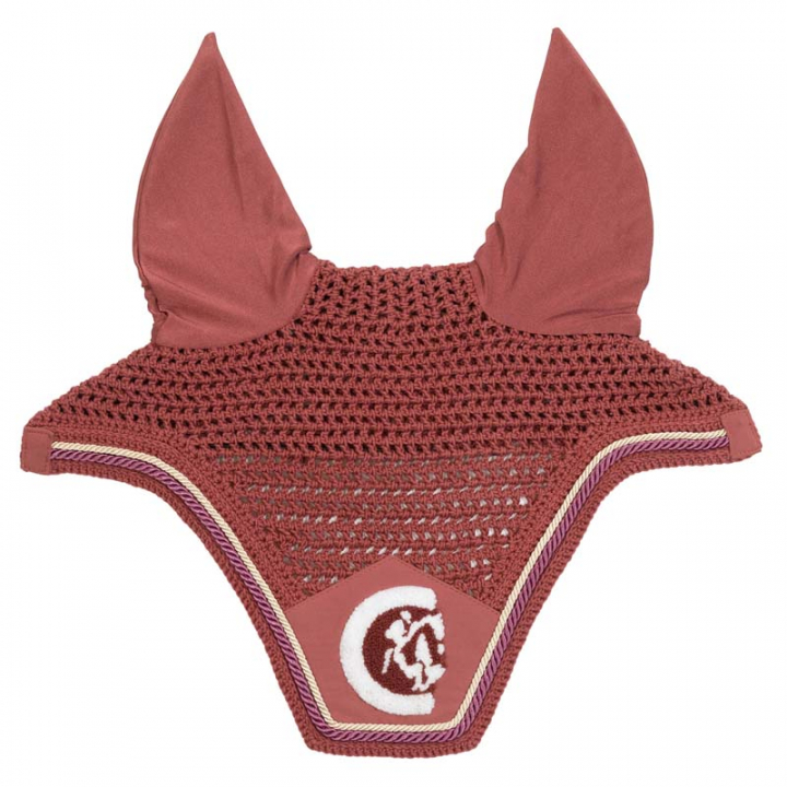 Ørehette Wellington 3D Logo Rope Fuchsia i gruppen Hesteutstyr / Ørehetter hos Equinest (4266916FFU_r)