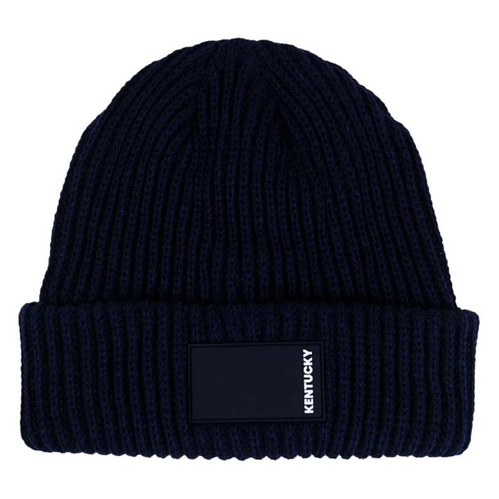Lue Beanie Rubber Logo Marineblå i gruppen Rideklær / Luer & Kaps / Luer hos Equinest (4271601NA)