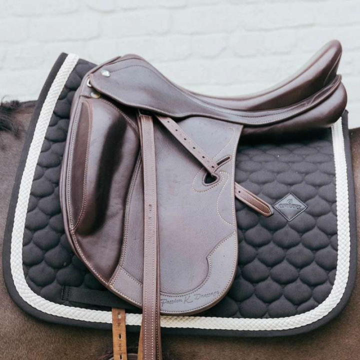 Dressursjabrak Plaited Cord Svart i gruppen Hesteutstyr / Sjabraker / Dressursjabraker hos Equinest (4272201DRBA_r)
