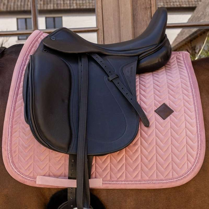 Dressursjabrak Velvet Mini Pearls Gammelrosa i gruppen Hesteutstyr / Sjabraker / Dressursjabraker hos Equinest (4275010DROPI_r)