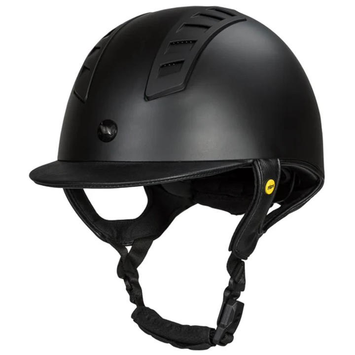 Ridehjelm MIPS Neoz Smooth Top Svart i gruppen Rideutstyr / Ridehjelmer / MIPS-ridehjelmer hos Equinest (47300001BA_r)