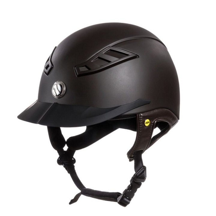 EQ3 Lynx Smooth Top Ridehjelm Brun i gruppen Rideutstyr / Ridehjelmer / MIPS-ridehjelmer hos Equinest (4921_B_r)