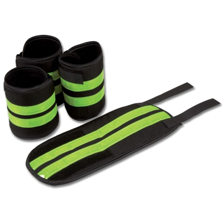 Beinreflekser Set 4-pack Svart/Gul i gruppen Rideutstyr / Reflekser hos Equinest (500510BAGO)