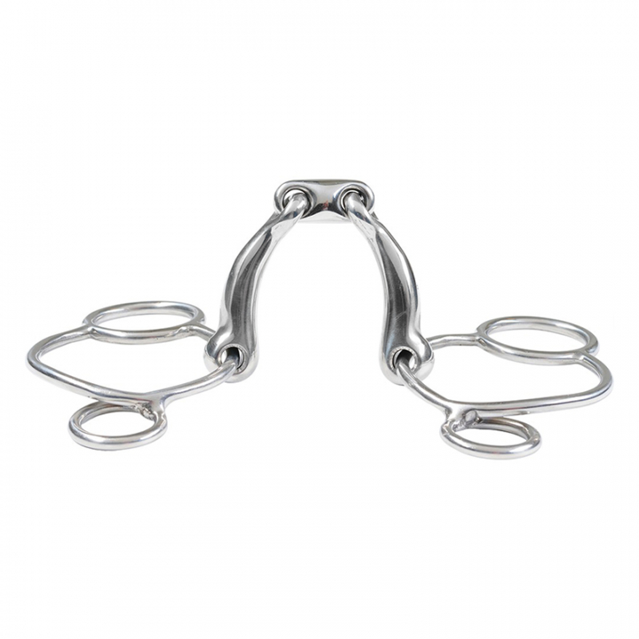 Tredelt bitt Curved 2,5-ring HG i gruppen Hesteutstyr / Bitt / Pessoabitt hos Equinest (502011524SI)