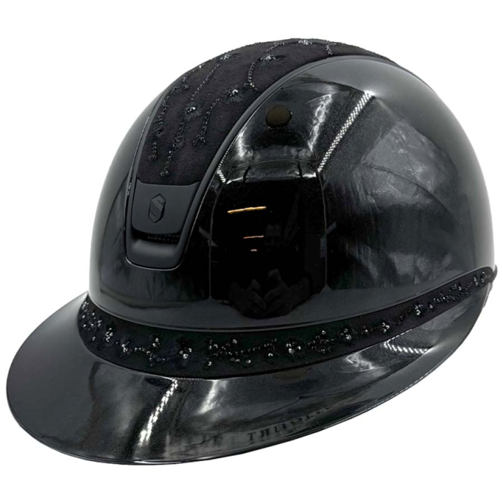Ridehjelm Miss Shield 2.0 Glossy Cherry Blossom Matt Trim Svart i gruppen Rideutstyr / Ridehjelmer / Solskjerm hos Equinest (50348BLACKBLACBA_r)