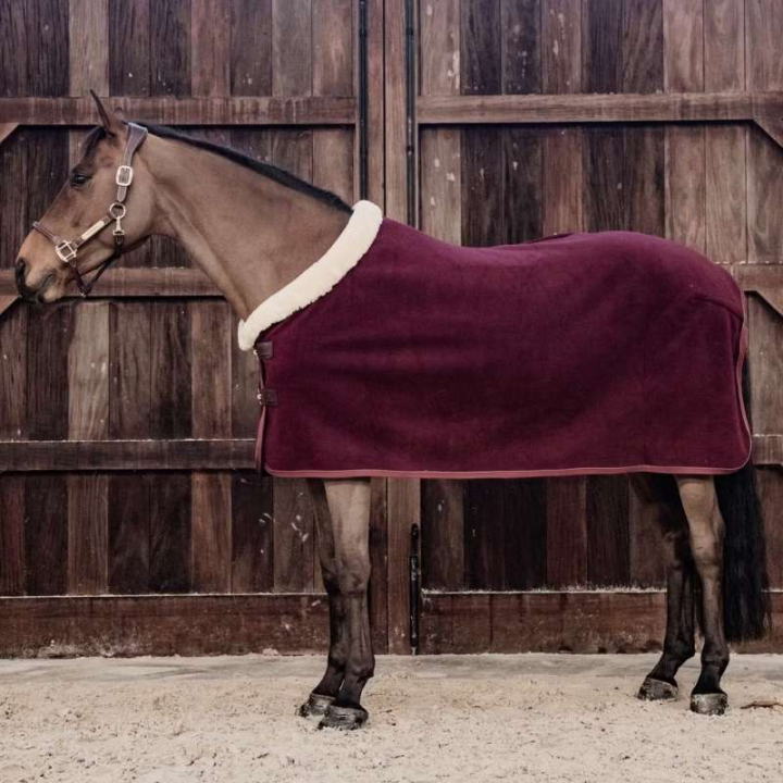 Stevnedekken Heavy Fleece Bordeaux i gruppen Hestedekken / Fleecedekken hos Equinest (52148Bo_r)