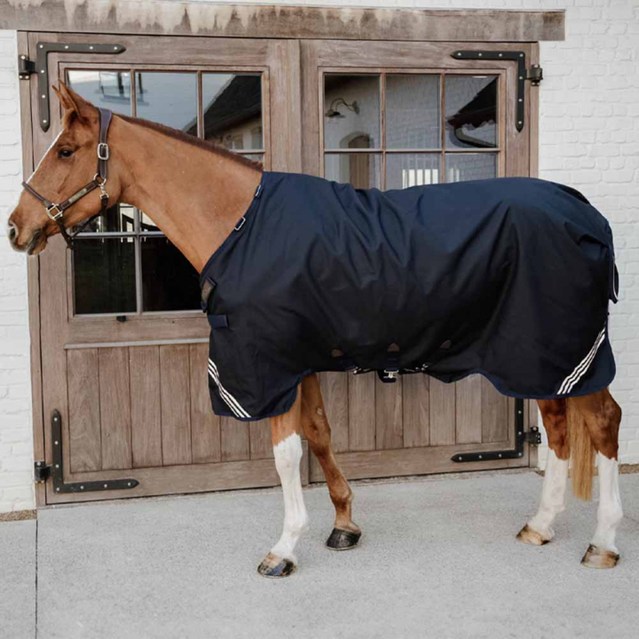Utedekken All Weather Waterproof Comfort 100g Marineblå i gruppen Hestedekken / Utedekken / Overgangsdekken hos Equinest (52192NA_r)