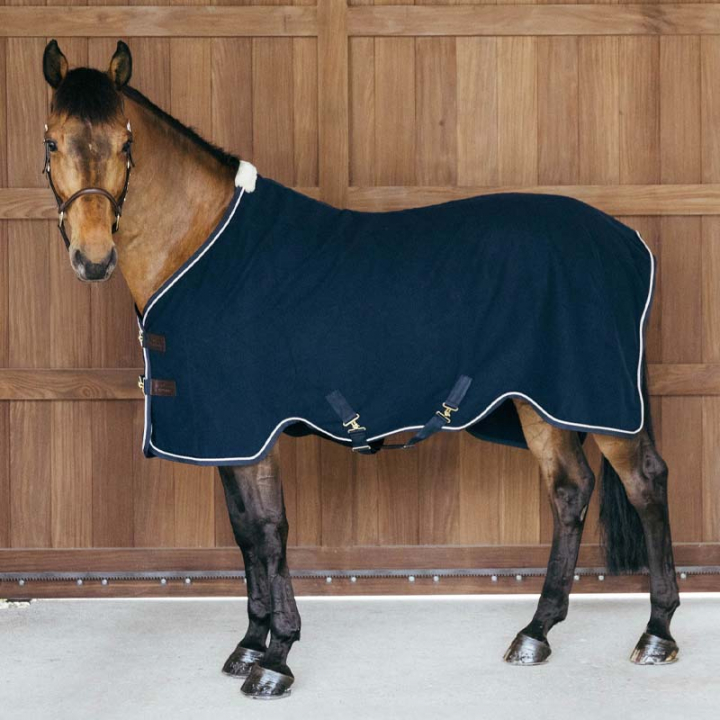 Fleecedekken Vegan Wool Marineblå i gruppen Hestedekken / Fleecedekken hos Equinest (52230NA_r)
