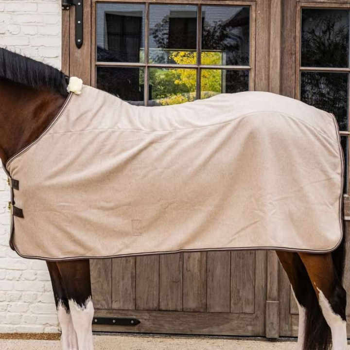Fleecedekken Heavy Melange Beige i gruppen Hestedekken / Fleecedekken hos Equinest (5224332125BE_r)