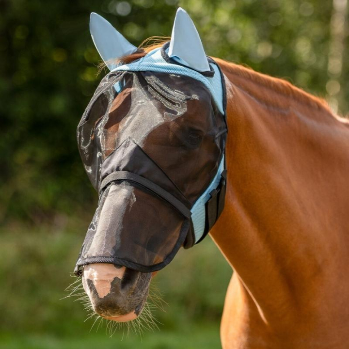 Fluemaske Detachable Nose Lyseblå i gruppen Fluebeskyttelse / Fluemasker hos Equinest (5240LB2LBL_r)