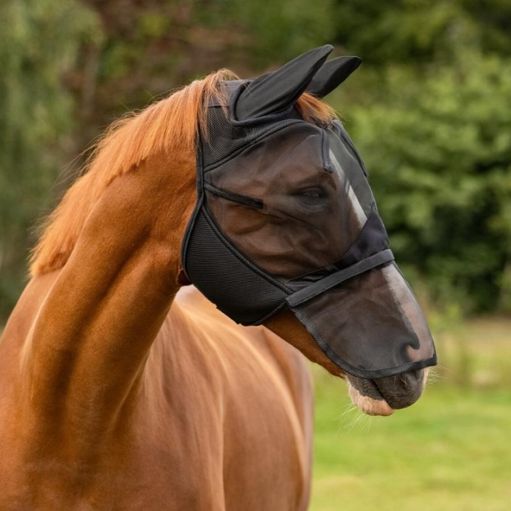 Fluemaske Detachable Nose Svart i gruppen Fluebeskyttelse / Fluemasker hos Equinest (5240ZW2BA_r)