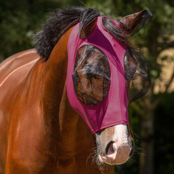 Fluemaske Super Bug Vinrød i gruppen Fluebeskyttelse / Fluemasker hos Equinest (5344RZ1WN_r)