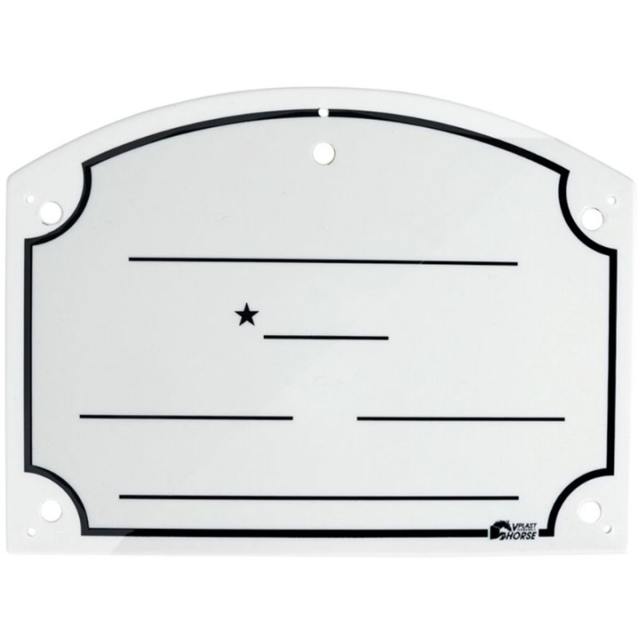 Boksskilt 20x27cm Sølv i gruppen Stall & Paddock / Stallutstyr / Diverse hos Equinest (601663SI)