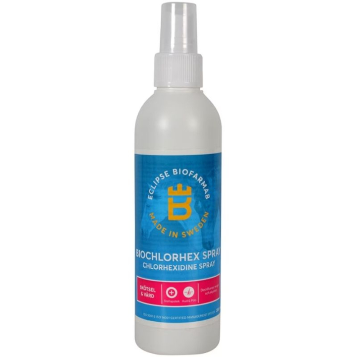 Sårspray BioChlorHex 200 ml i gruppen Stell & Pleie / Sårpleie & Salver / Sårvask & Omslag hos Equinest (601978)