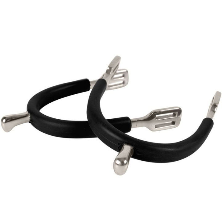 Sporer HS Rubber-Coated 15mm Svart/Sølv i gruppen Rideutstyr / Sporer hos Equinest (602969BAGRSI)