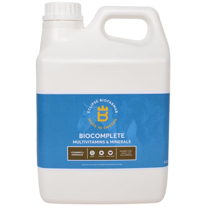 BioComplete 2,5L i gruppen Tilskudd / Tilskudd hest / Vitaminer & Mineraler hos Equinest (603411)