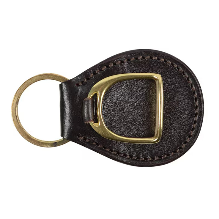 Nøkkelring HS Stirrup Plate Brun/Gull i gruppen Rideklær / Tilbehør hos Equinest (603521GD)
