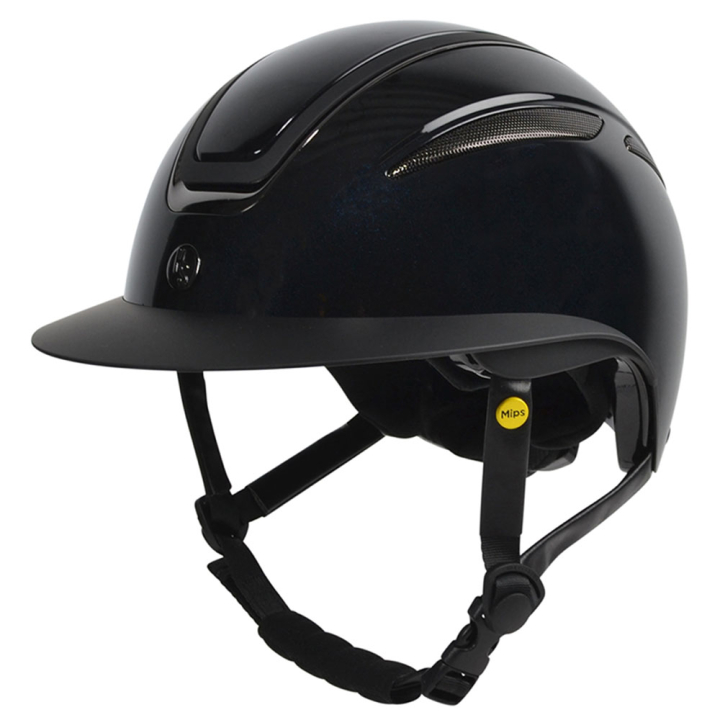 Ridehjelm HS MIPS Air Glossy Metal Svart i gruppen Rideutstyr / Ridehjelmer / MIPS-ridehjelmer hos Equinest (604177BA_r)