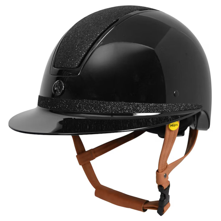 Ridehjelm HS MIPS Vision Shiny Star Svart i gruppen Rideutstyr / Ridehjelmer / MIPS-ridehjelmer hos Equinest (604246BA_r)