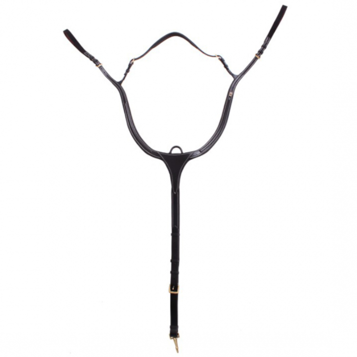 Fortøy E-Logo Svart/Messing i gruppen Hesteutstyr / Martingal & Fortøy / Fortøy hos Equinest (610001000203BA)