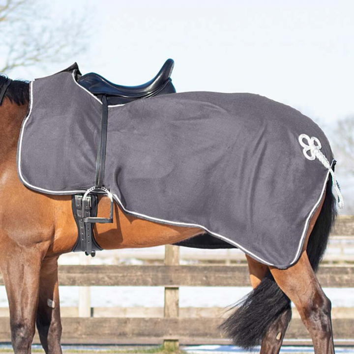 Skrittedekken Ornament Fleece Grå/Sølv i gruppen Hestedekken / Lendedekken hos Equinest (6106GRSI)