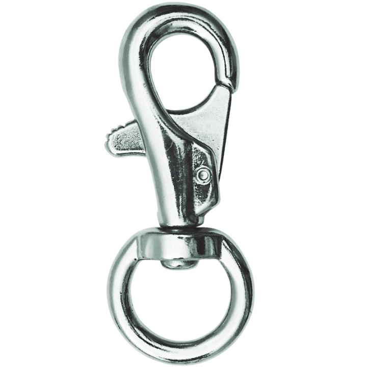 Karabinkrok Bolt-Snap Sølv i gruppen Stall & Paddock / Stallutstyr / Kroker & Hengere hos Equinest (611700SI)