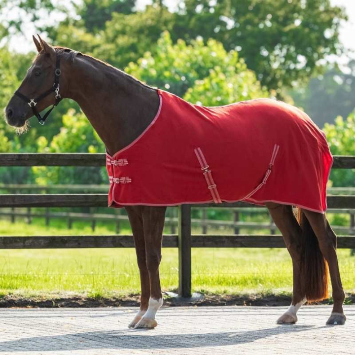 Fleecedekken Color Rød i gruppen Hestedekken / Fleecedekken hos Equinest (6121RE)