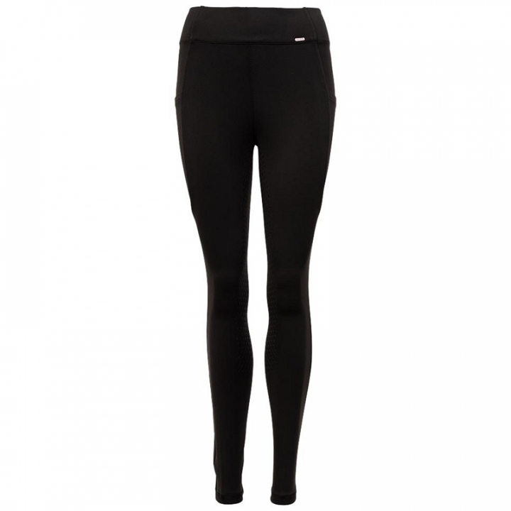 Ridetights Barn/Junior Bitterroot Silicone Helskinn Svart i gruppen Rideklær / Ridebukser & Ridetights / Ridetights & Rideleggings hos Equinest (628146BA)