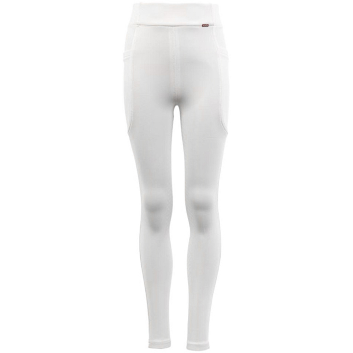Ridetights Barn/Junior Bitterroot Silicone Helskinn Hvit i gruppen Rideklær / Ridebukser & Ridetights / Ridetights & Rideleggings hos Equinest (628146W00110WH_r)